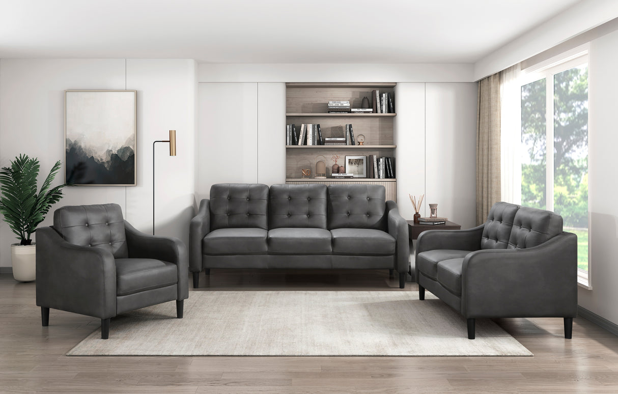 Mallory Gray Sofa from Homelegance - Luna Furniture