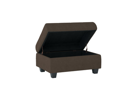 Maston Chocolate Ottoman from Homelegance - Luna Furniture