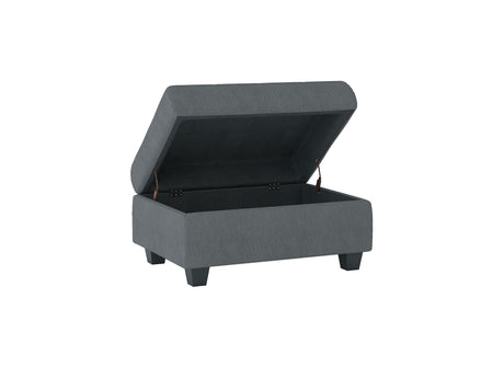 Maston Dark Gray Ottoman from Homelegance - Luna Furniture