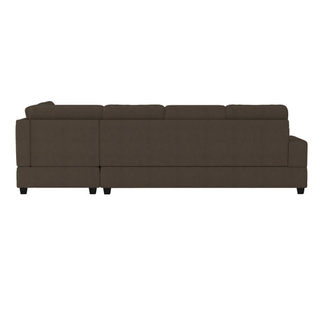 Maston Chocolate Reversible Sectional from Homelegance - Luna Furniture