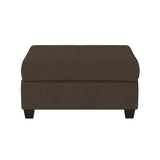 Maston Chocolate 2-Piece Reversible Sectional with Drop-Down Cup Holders and Storage Ottoman from Homelegance - Luna Furniture
