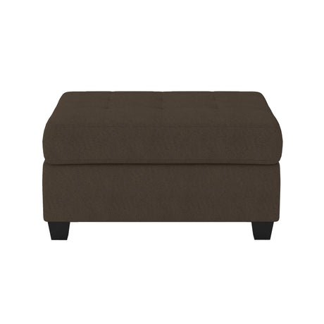Maston Chocolate 3-Piece Reversible Sectional with Drop-Down Cup Holders and Storage Ottoman from Homelegance - Luna Furniture