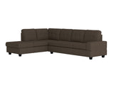 Maston Chocolate 2-Piece Reversible Sectional with Drop-Down Cup Holders from Homelegance - Luna Furniture