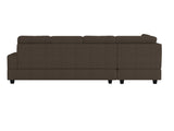 Maston Chocolate 2-Piece Reversible Sectional with Drop-Down Cup Holders from Homelegance - Luna Furniture