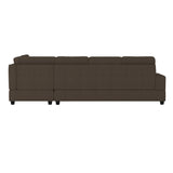 Maston Chocolate 2-Piece Reversible Sectional with Drop-Down Cup Holders from Homelegance - Luna Furniture