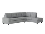 Maston Gray 2-Piece Reversible Sectional with Drop-Down Cup Holders from Homelegance - Luna Furniture