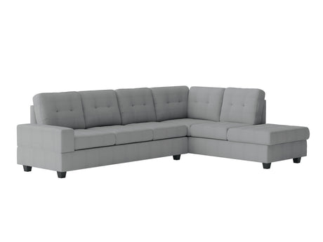 Maston Gray 2-Piece Reversible Sectional with Drop-Down Cup Holders from Homelegance - Luna Furniture