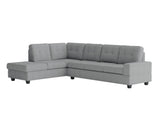 Maston Gray 2-Piece Reversible Sectional with Drop-Down Cup Holders from Homelegance - Luna Furniture