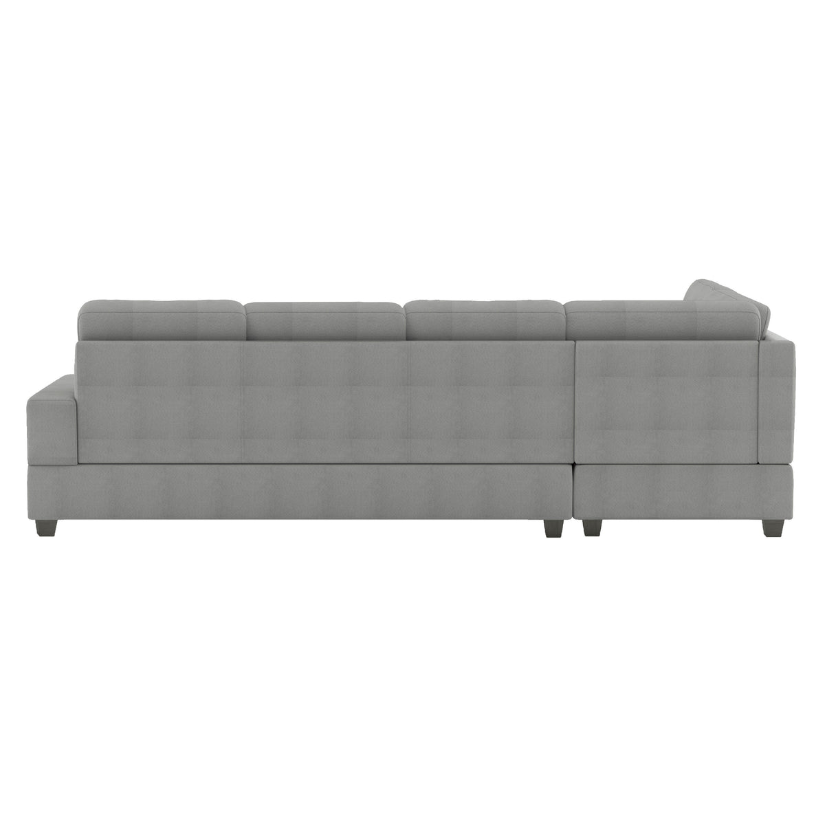 Maston Gray 2-Piece Reversible Sectional with Drop-Down Cup Holders from Homelegance - Luna Furniture