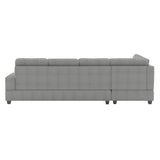 Maston Gray 2-Piece Reversible Sectional with Drop-Down Cup Holders from Homelegance - Luna Furniture
