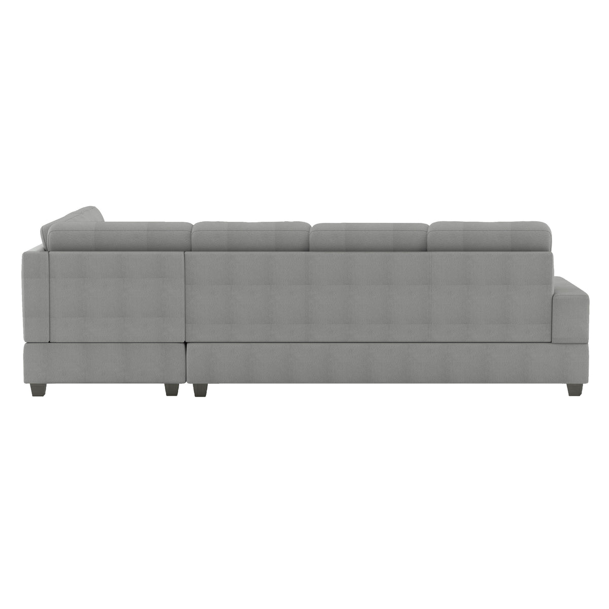 Maston Gray 2-Piece Reversible Sectional with Drop-Down Cup Holders from Homelegance - Luna Furniture