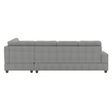 Maston Gray 2-Piece Reversible Sectional with Drop-Down Cup Holders from Homelegance - Luna Furniture