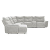 9509MGY*65LRR (6)6-Piece Modular Reclining Sectional with Left Chaise - Luna Furniture