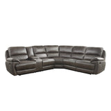 9510*SC (3)3-Piece Reclining Sectional with Left Console - Luna Furniture