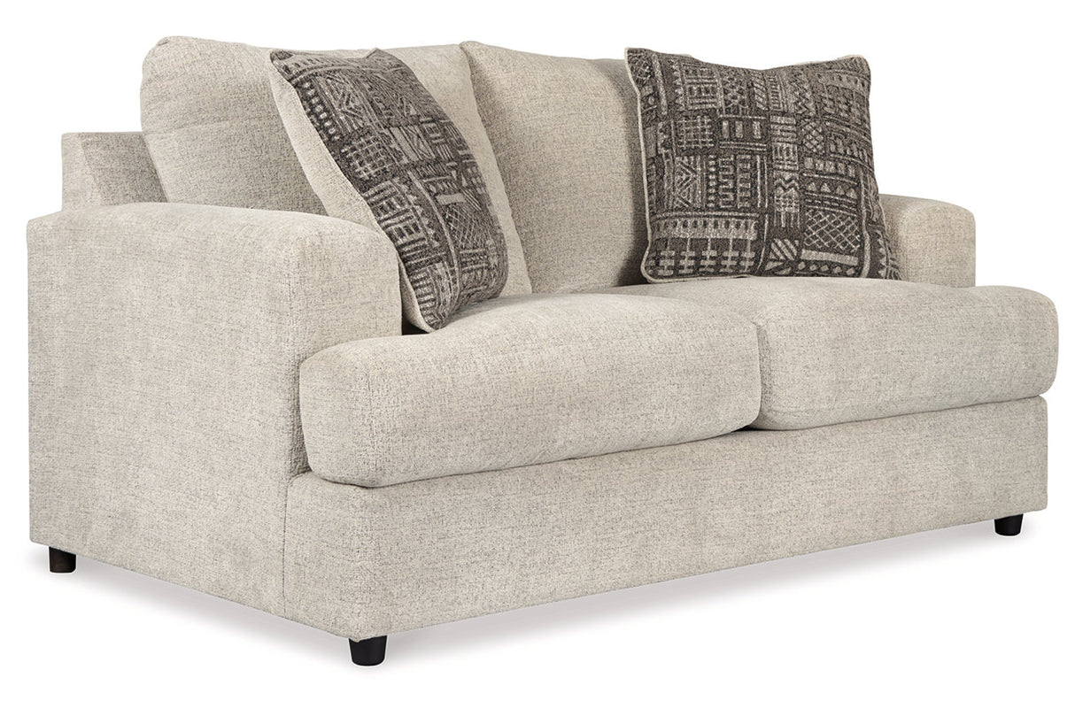 Soletren Stone Loveseat from Ashley - Luna Furniture