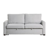 Price Gray Convertible Studio Sofa with Pull-out Bed from Homelegance - Luna Furniture