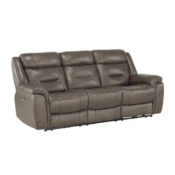 9528BRG-3PWH Power Double Reclining Sofa with Power Headrests and USB Ports - Luna Furniture