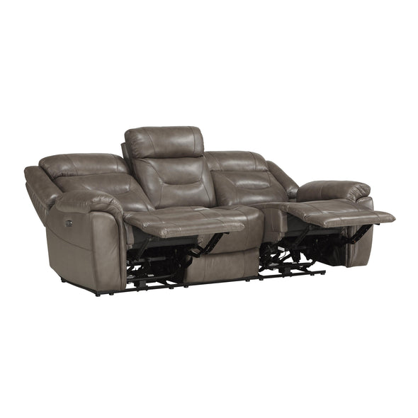 9528BRG-3PWH Power Double Reclining Sofa with Power Headrests and USB Ports - Luna Furniture
