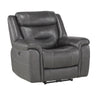 9528DGY-1PWH Power Reclining Chair with Power Headrest and USB Port - Luna Furniture
