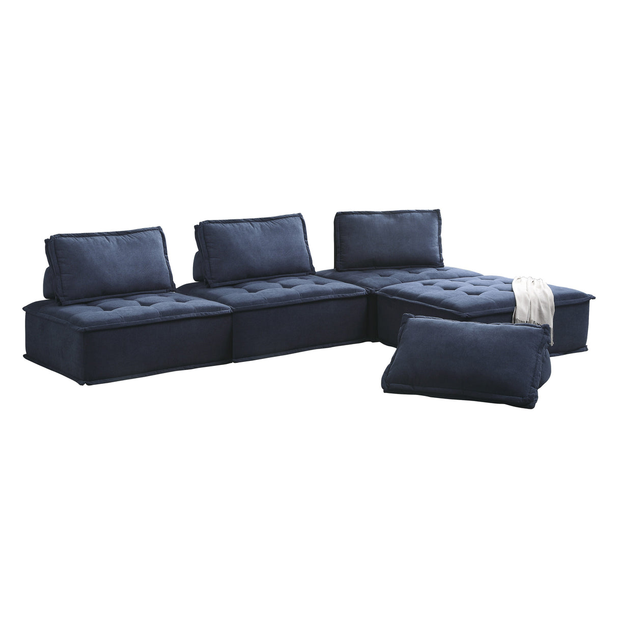 Ulrich Blue Modular 4-Piece Modular Sectional from Homelegance - Luna Furniture