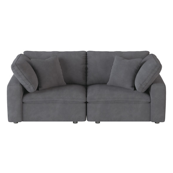 9546GY-2* (2)Love Seat - Luna Furniture