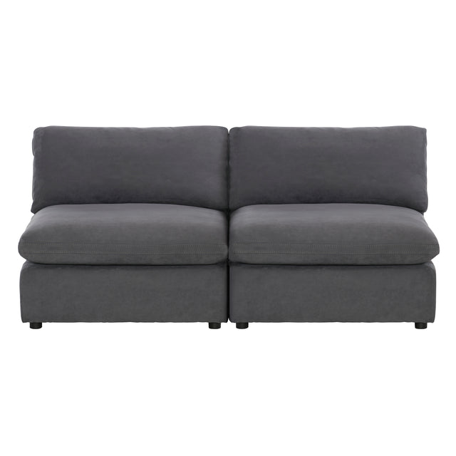 9546GY-2AC* (2)Armless Love Seat - Luna Furniture