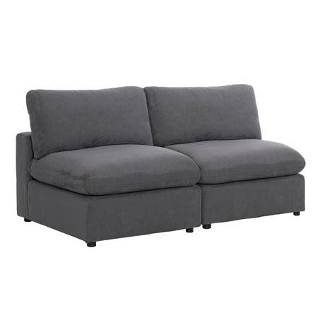 9546GY-2AC* (2)Armless Love Seat - Luna Furniture