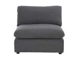 9546GY-AC Armless Chair - Luna Furniture