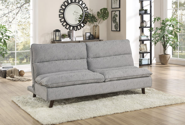Mackay Gray Elegant Lounger Futon - Luna Furniture