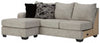 Megginson Storm Left-Arm Facing Sofa Chaise - Luna Furniture