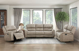 Pagosa Brown Double Reclining Loveseat from Homelegance - Luna Furniture