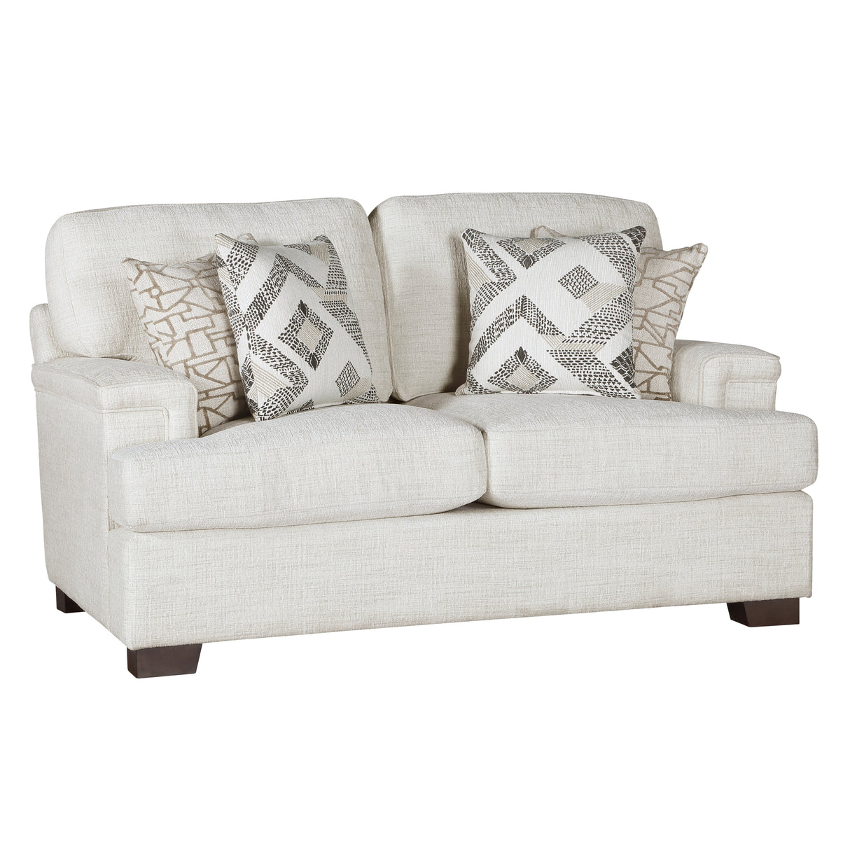 Orson Cream Loveseat from Homelegance - Luna Furniture