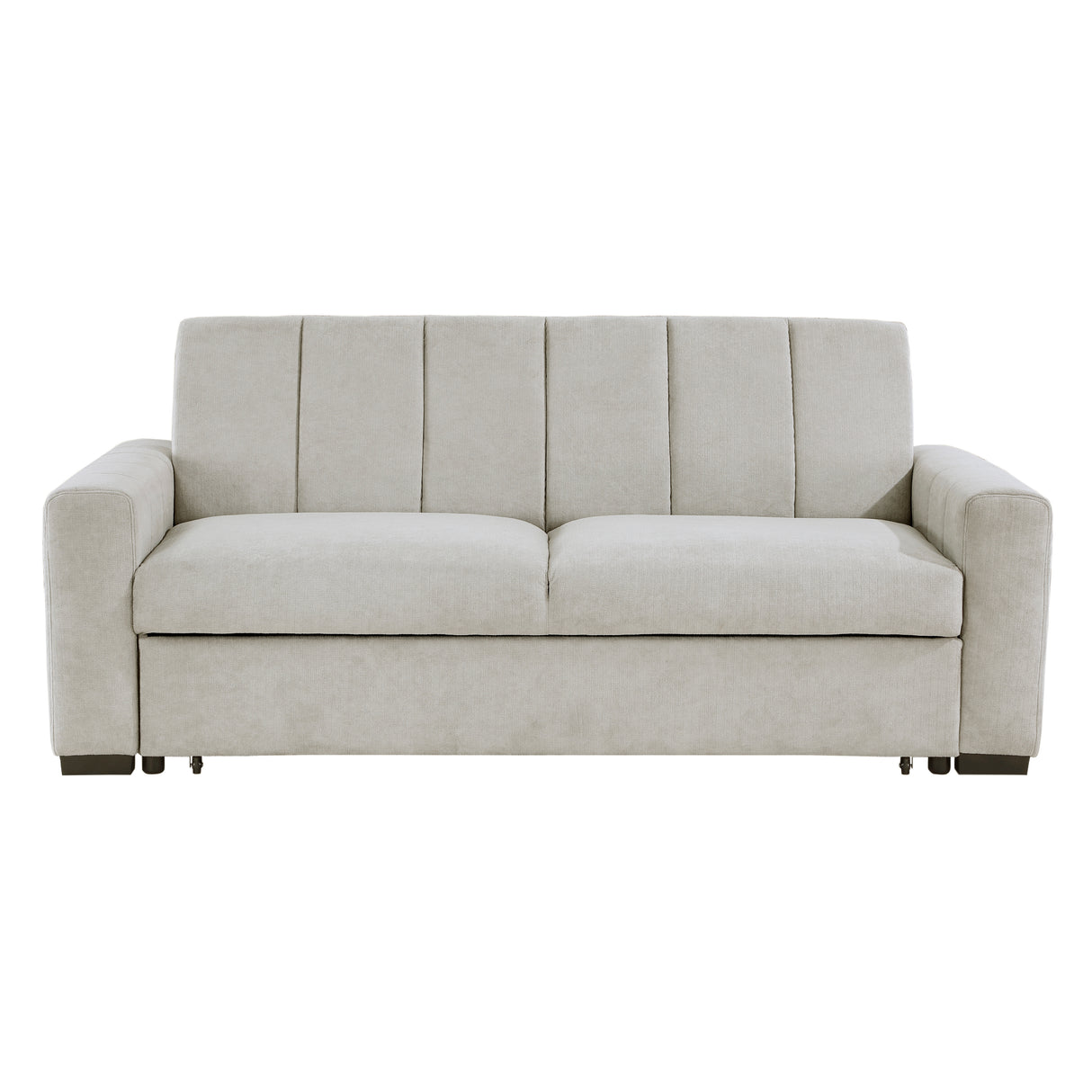 Michah Light Gray Convertible Sofa with Pull-out Bed from Homelegance - Luna Furniture