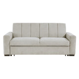 Michah Light Gray Convertible Sofa with Pull-out Bed from Homelegance - Luna Furniture