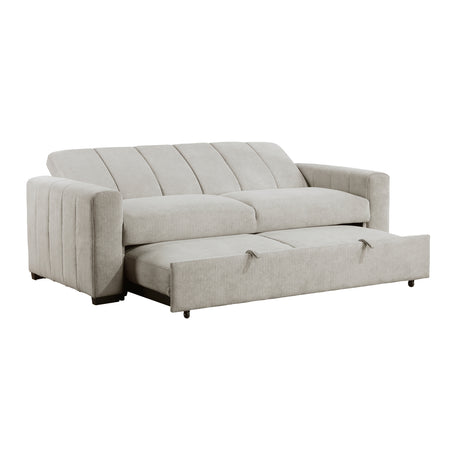 Michah Light Gray Convertible Sofa with Pull-out Bed from Homelegance - Luna Furniture