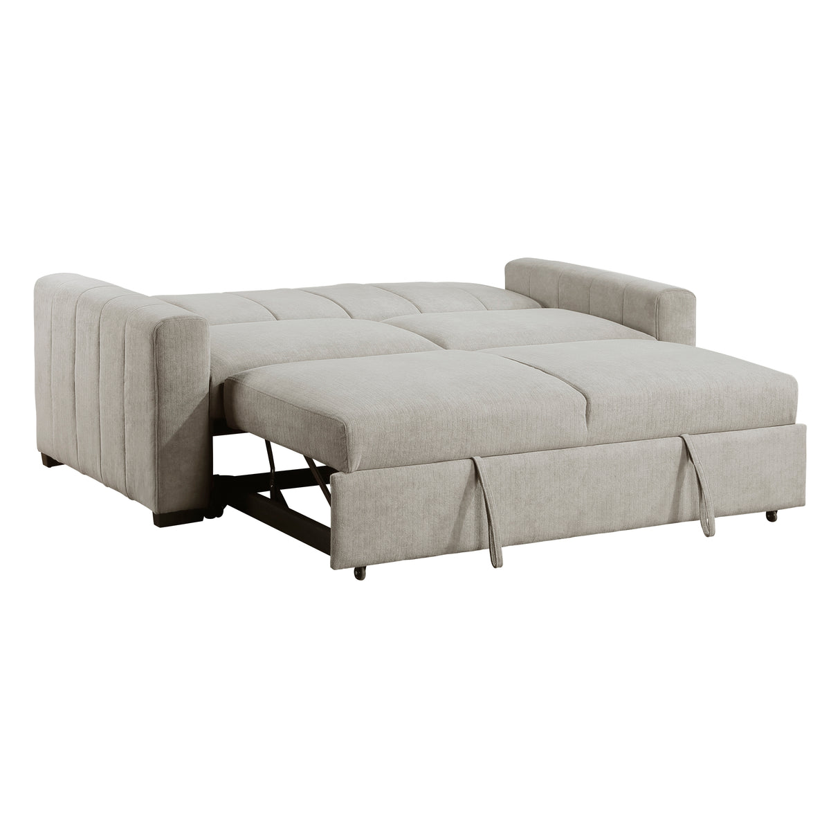 Michah Light Gray Convertible Sofa with Pull-out Bed from Homelegance - Luna Furniture