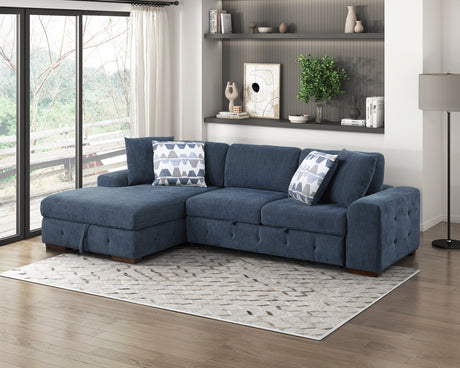 9624BU*2LC2R (2)2-Piece Sectional with Left Chaise from Homelegance - Luna Furniture
