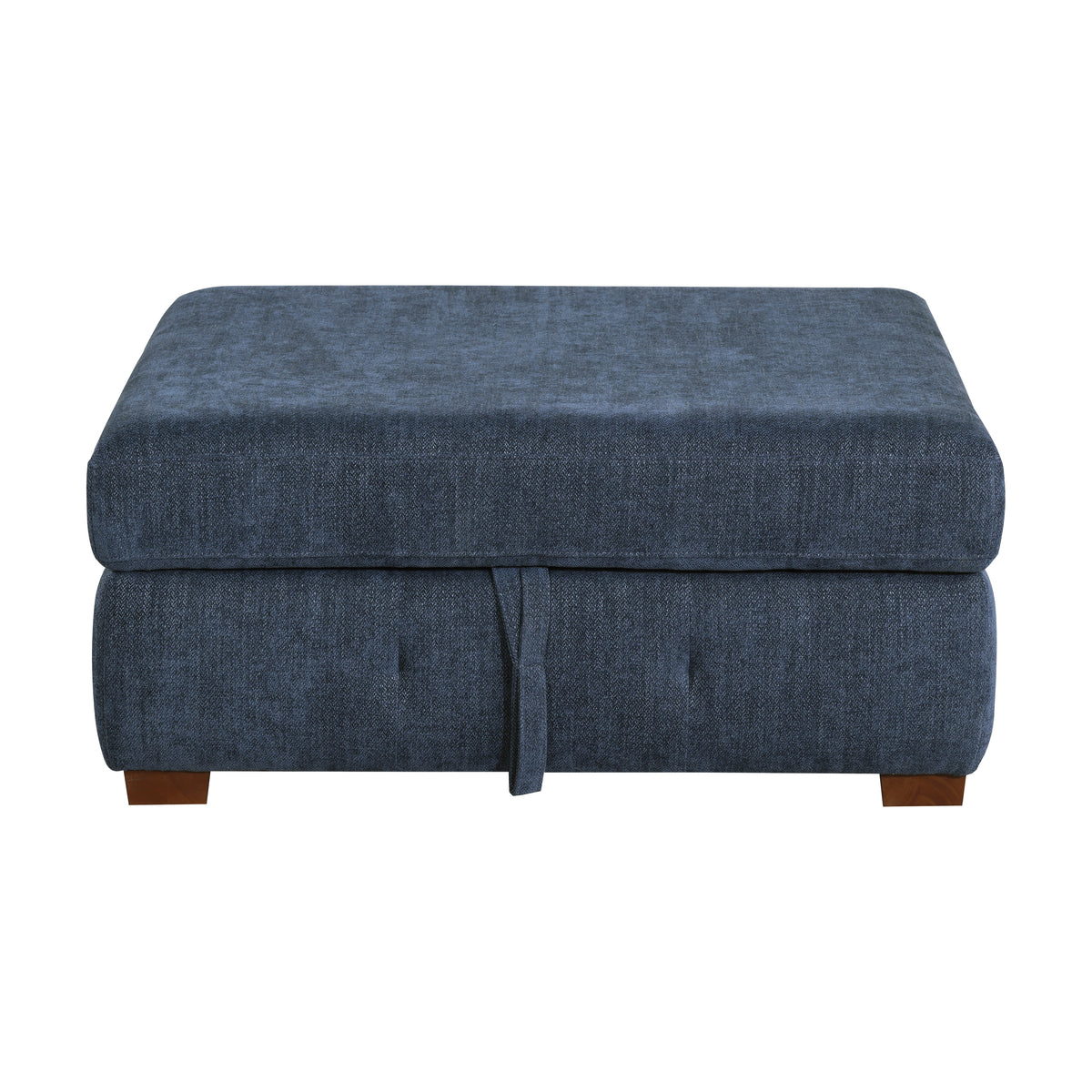Raife Blue Storage Ottoman from Homelegance - Luna Furniture