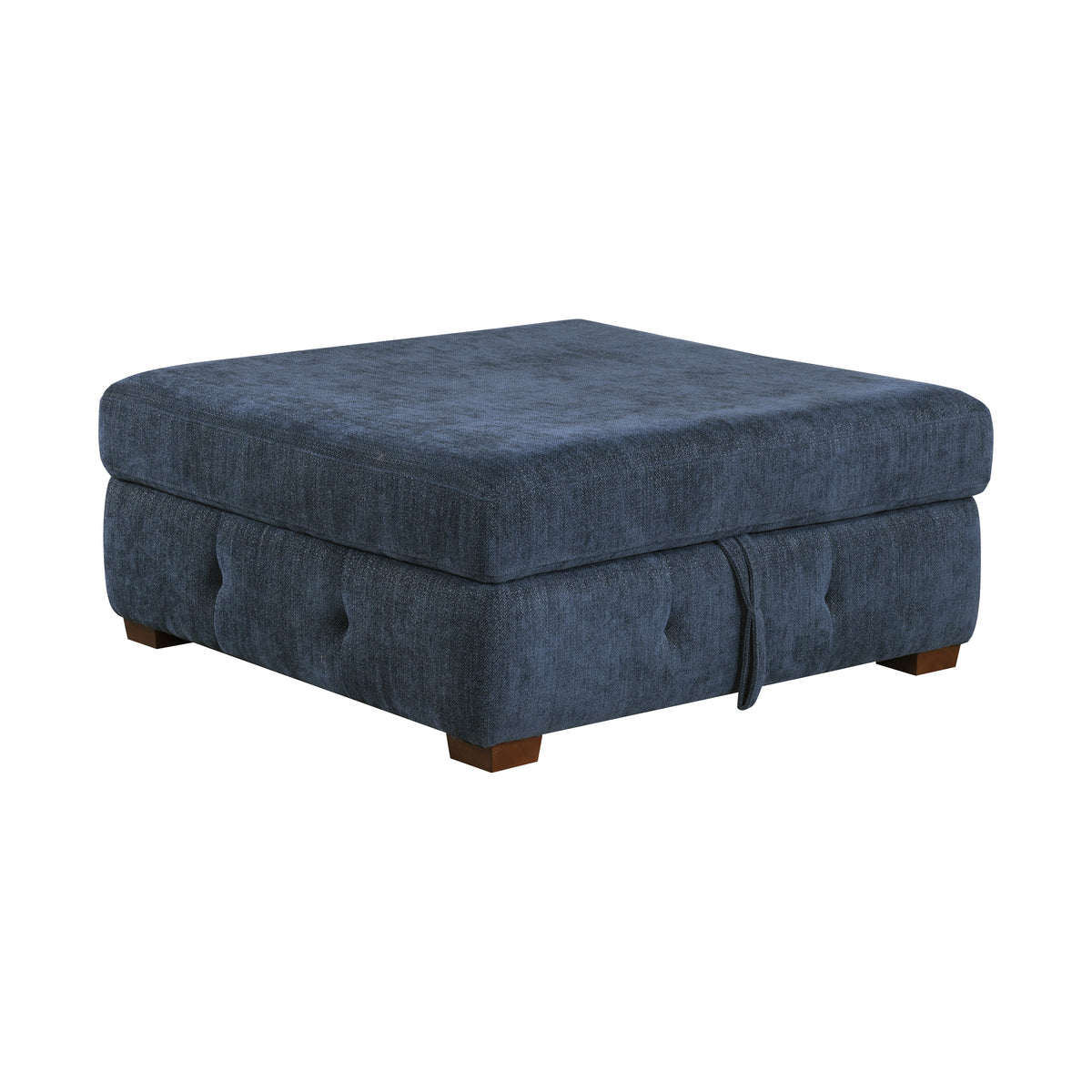 Raife Blue Storage Ottoman from Homelegance - Luna Furniture