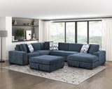 Raife Blue Storage Ottoman from Homelegance - Luna Furniture