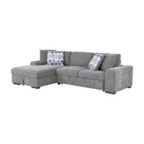 9624GY*2LC2R (2)2-Piece Sectional with Left Chaise from Homelegance - Luna Furniture