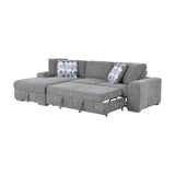 9624GY*2LC2R (2)2-Piece Sectional with Left Chaise from Homelegance - Luna Furniture