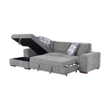 9624GY*2LC2R (2)2-Piece Sectional with Left Chaise from Homelegance - Luna Furniture