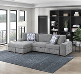 9624GY*2LC2R (2)2-Piece Sectional with Left Chaise from Homelegance - Luna Furniture
