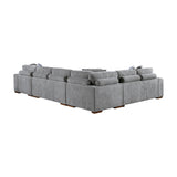 9624GY*42LRC (4)4-Piece Sectional with Right Chaise from Homelegance - Luna Furniture