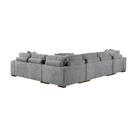 9624GY*42RLC (4)4-Piece Sectional with Left Chaise from Homelegance - Luna Furniture