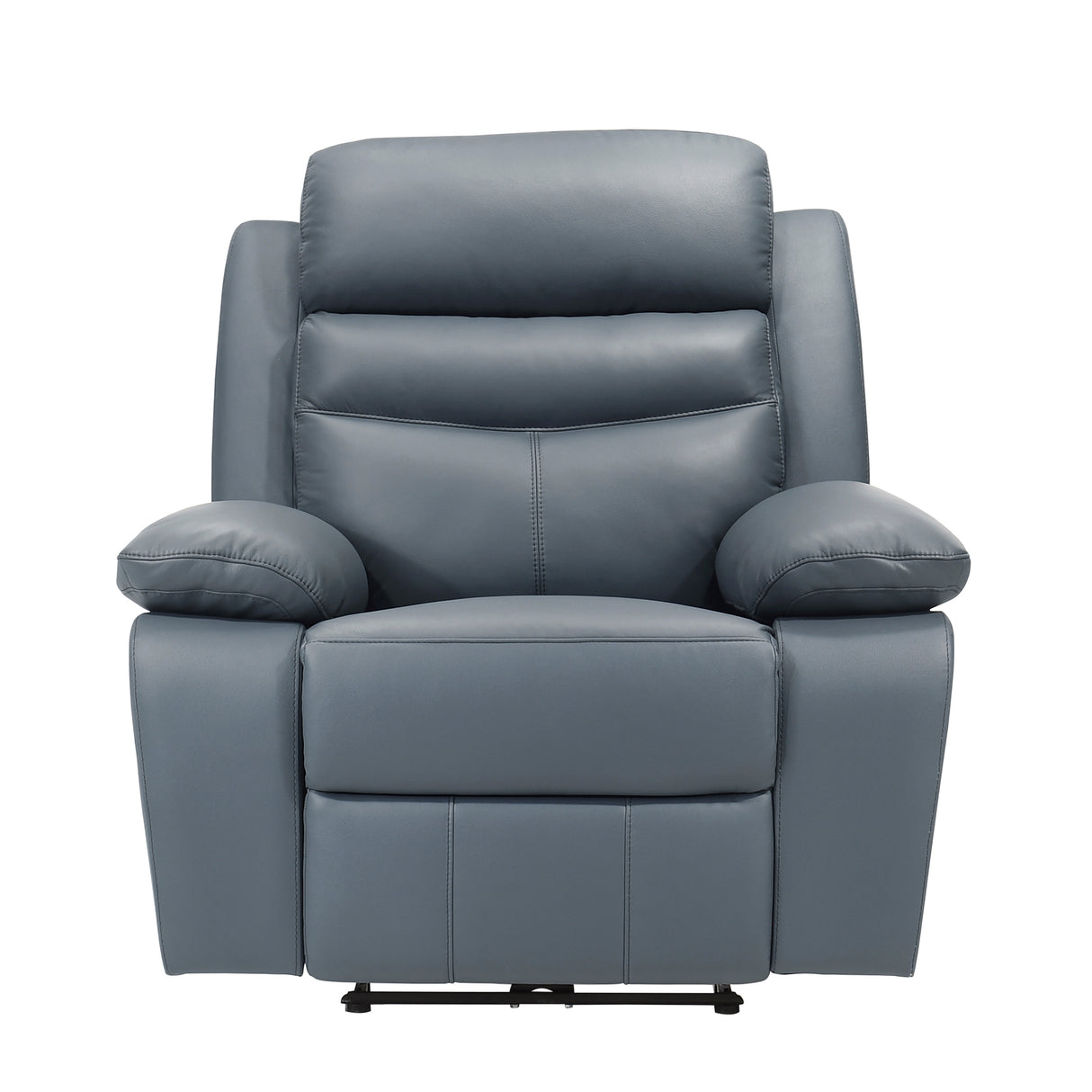 Hancock Blue Leather Power Double Reclining Living Room Set from Homelegance - Luna Furniture