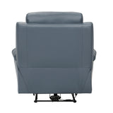Hancock Blue Leather Power Double Reclining Living Room Set from Homelegance - Luna Furniture