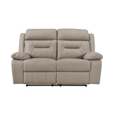 Laconia Latte 2-Piece Double Reclining Set from Homelegance - Luna Furniture