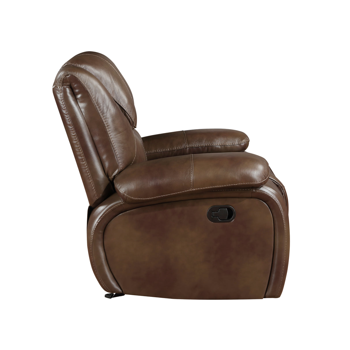 Ellicott Brown Leather Double Reclining Living Room Set from Homelegance - Luna Furniture